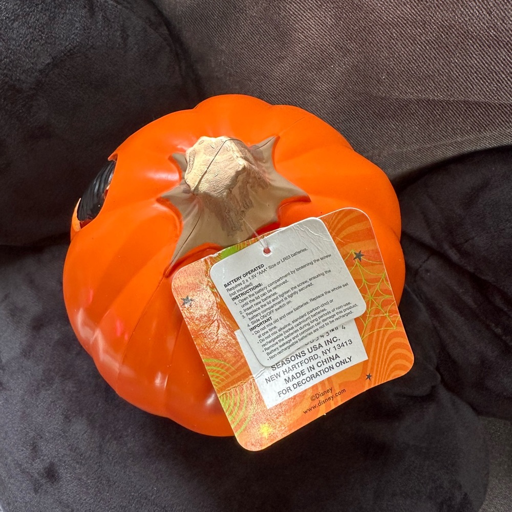 NWT Disney Mickey Mouse Light Up Pumpkin Halloween Decoration CVS Exclusive - Picture 5 of 7